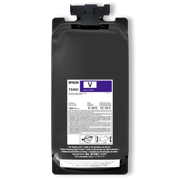 Epson UltraChrome DS Violet Ink 1.6 Liter for SureColor F6470H, F9570H (2 Pack)