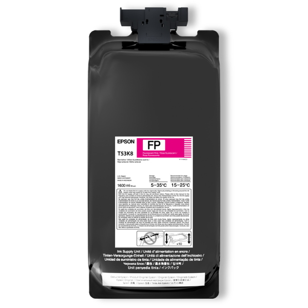 Epson UltraChrome DS Fluorescent Pink Ink 1.6 Liter for SureColor F6470H, F9570H (2 Pack)