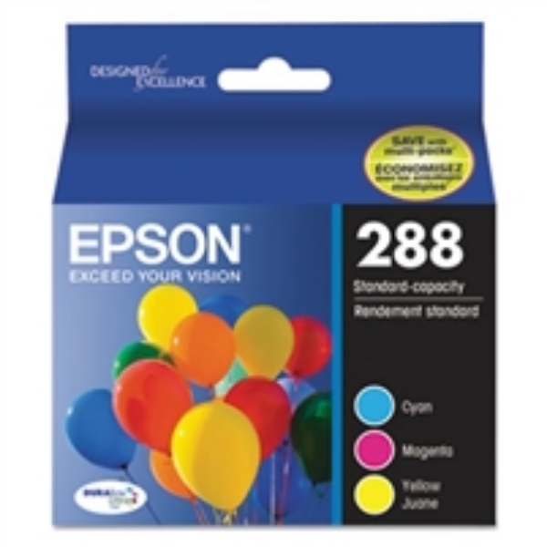 Epson DuraBrite 288 Ultra Color C/M/Y Combo Pack Ink Cartridges   T288520S