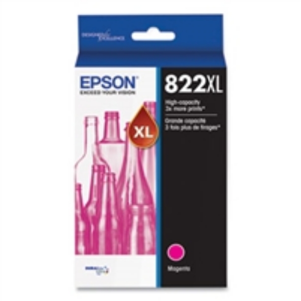 Epson T822XL High Capacity Magenta Ink Cartridge for WorkForce Pro WF 3820, WF 4820, WF 4830,WF 4834