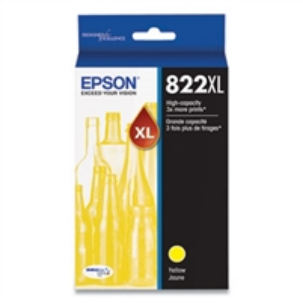 Epson T822XL High Capacity Yellow Ink Cartridge for WorkForce Pro WF 3820, WF 4820, WF 4830, WF 4834