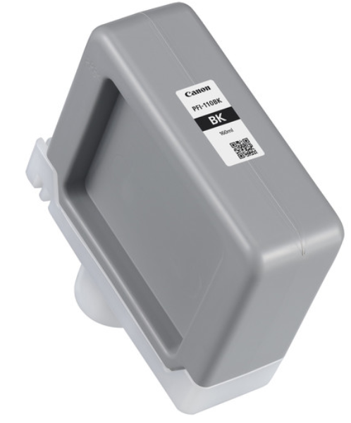 Canon PFI-110BK Black Ink Tank (160mL) for imagePROGRAF TX-3000/TX/3100/TX-3200/TX-3300/TX-3310/TX-4000/TX-4100/TX-4200/TX-4300/TX-4310 - 2364C001AA