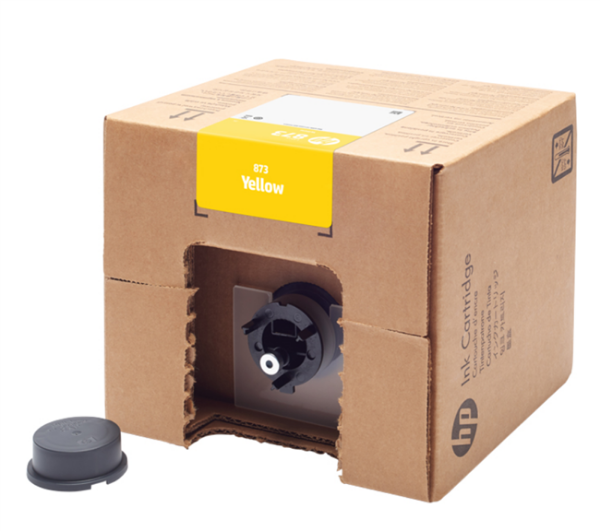 HP 873 3-Liter Yellow Ink Cartridge for Latex 800, 800W, 830, 830W