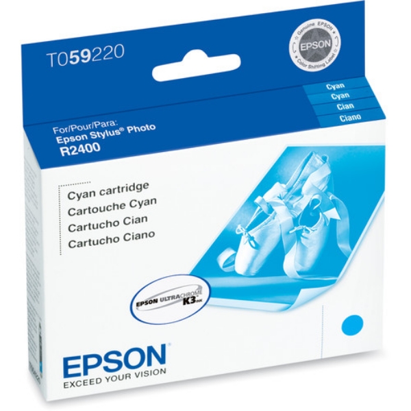 Epson T059 UltraChrome K3 Cyan Ink for Stylus R2400 T059220
