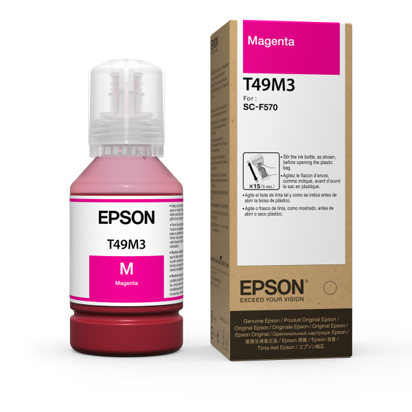 Epson T49M Magenta Ink Bottle 140ml for SureColor F170, F370, F570 - T49M320