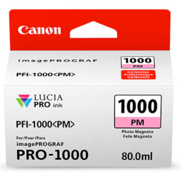 Canon PFI-1000PM Photo Magenta Ink Tank 80ml for imagePROGRAF PRO-1000 -  0551C002AA