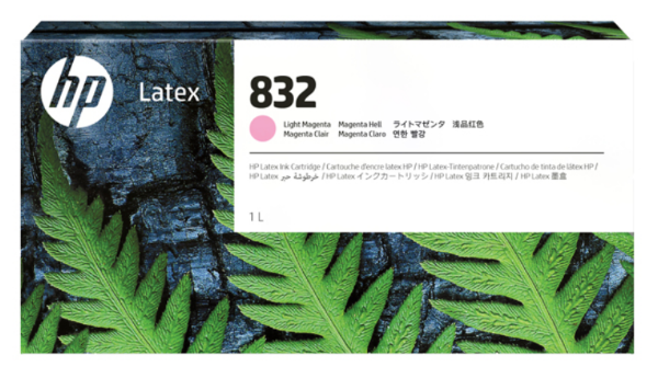 HP 832 1-Liter Light Magenta Ink Cartridge for Latex 630, 630 W, 700, 700 W, 730, 730W
