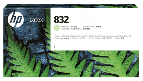 HP 832 1-Liter Overcoat Ink Cartridge for Latex 630, 630 W, 700, 700W, 730, 730W
