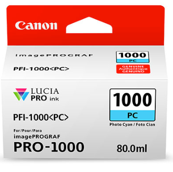 It Supplies - Canon PFI-1000 Photo Cyan Ink Tank 80ml for