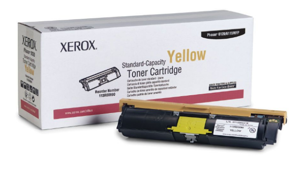 Xerox Phaser 6120/6115MFP Standard Capacity Yellow Toner Cartridge *NON-RETURNABLE - 113R00690