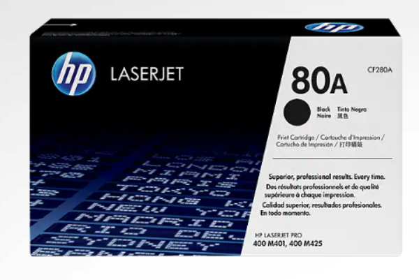 HP 80A Black LaserJet Toner Cartridge - CF280A