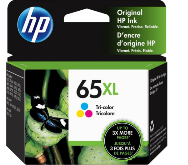 HP 65XL Tri-color Original Ink Cartridge - N9K03AN