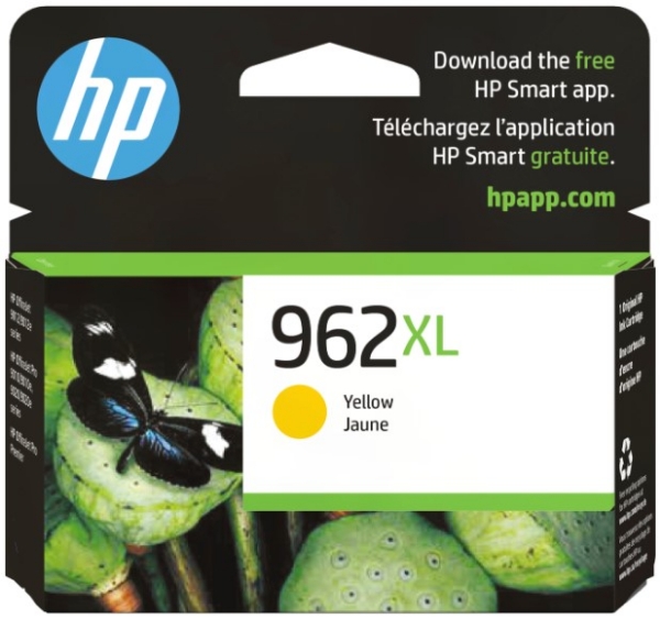 HP 962XL Yellow Original Ink Cartridge for HP OfficeJet Pro 9015, 9025 - 3JA02AN		