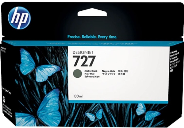 HP 727 130-ml Matte Black DesignJet Ink Cartridge for HP T920, T1500 - B3P22A