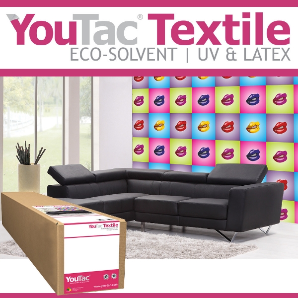 Innova YouTac® Adhesive Textile Printable Wallcovering (Eco-Solvent, Latex, UV Ink Compatible) 30"x82' Roll