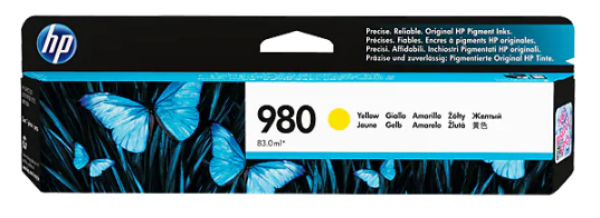 HP 980 Yellow Original Ink Cartridge - D8J09A