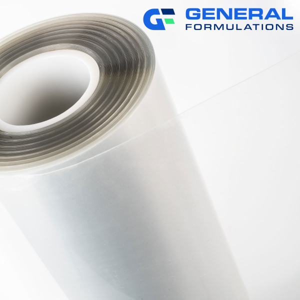 GF 102 3.0 mil Matte Clear PVC Laminate with Clear Permanent Adhesive 54" x 150' Roll