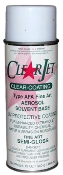Marabu ClearJet Fine Art Type AFA Solvent-Based 12oz Semi-Gloss Aerosol Spray Can	