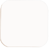 UNISUB Gloss White Hardboard Square Coasters 4"x4" (0.125" thick) - 40 pieces	