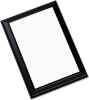 UNISUB Gloss White MDF Plaque w/Black Ogee Edge 6"x8" (0.625" thick) - 21 pieces	