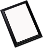 UNISUB Gloss White MDF Plaque w/Black Ogee Edge 9"x12" (0.625" thick) - 12 pieces	