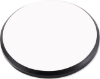 UNISUB Gloss White MDF Round Plaque w/Black Edge 8.125" Round (0.625" thick) - 12 pieces	