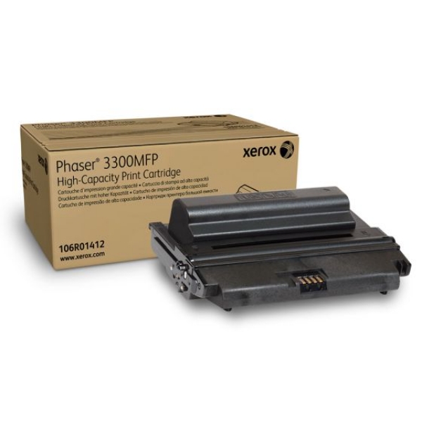 Xerox Phaser 3300MFP Black High-Capacity Toner Cartridge - 106R01412