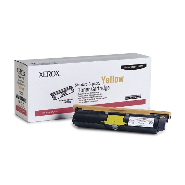 Xerox Phaser 6120/6115MFP Standard Capacity Yellow Toner Cartridge *NON-RETURNABLE - 113R00690