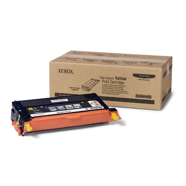 Xerox Phaser 6180/6180MFP Yellow High Capacity Toner Cartridge - 113R00725