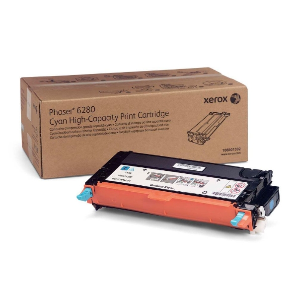 Xerox Phaser 6280 Cyan High-Capacity Toner Cartridge - 106R01392