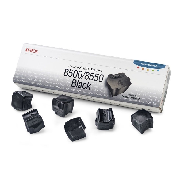 Xerox Phaser 8500/8550 Black Solid Ink Pack (6 Sticks) *NON-RETURNABLE - 108R00672