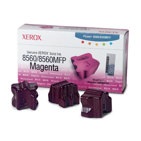 Xerox Phaser 8560/8560MFP Magenta Solid Ink Pack (3 Sticks) - 108R00724