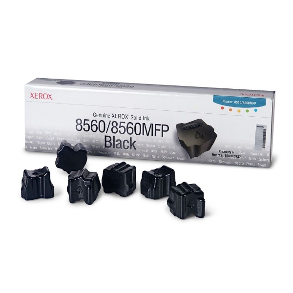 Xerox Phaser 8560/8560MFP Black Solid Ink Pack (6 Sticks) - 108R00727