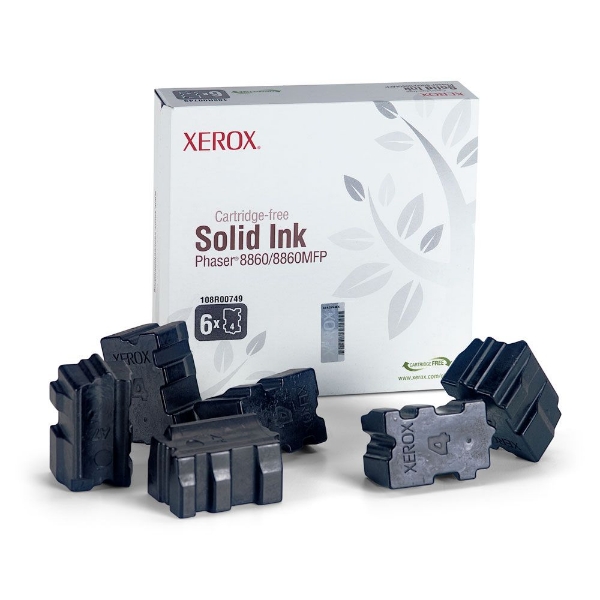 Xerox Black Solid Ink Pack Phaser 8860/8860MFP (6 Sticks) - 108R00749