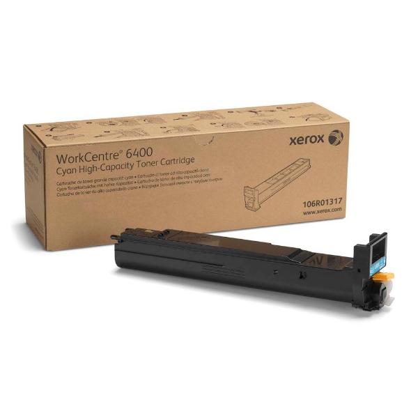 Xerox WorkCentre 6400 Cyan High-Capacity Toner Cartridge - 106R01317