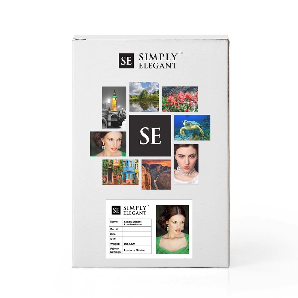 Simply Elegant Premium Luster Photo Paper for Epson Gemini System 265gsm 8.3"x11.7" - 250 Sheets	