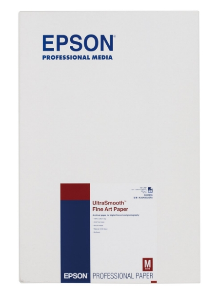 EPSON UltraSmooth Fine Art Paper 325gsm 13"x19" - 25 Sheets	