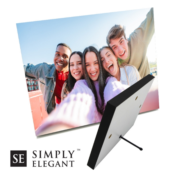 Simply Elegant Photo Panel 8x10 Black Edge with stand - case of 10	