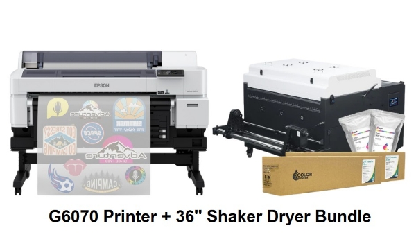 Epson SureColor G6070 35" DTFilm Printer with 36" Shaker Dryer Bundle