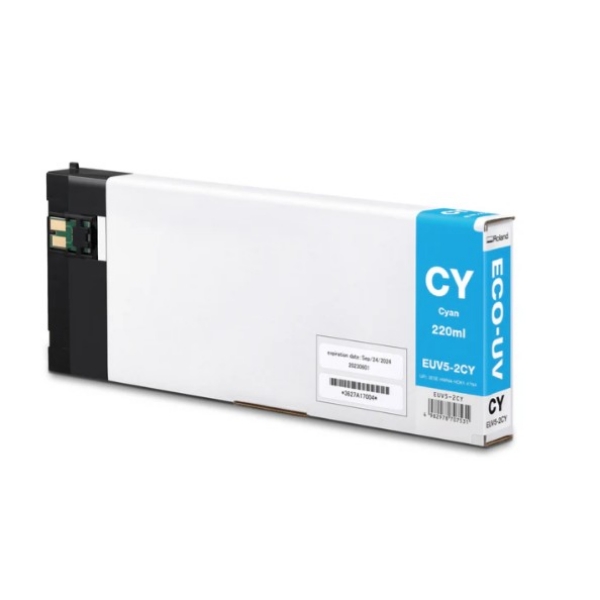 Roland Eco-UV5 Cyan Ink Cartridge 220ml for BD-8