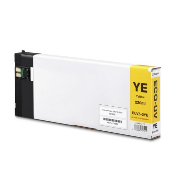 Roland Eco-UV5 Yellow Ink Cartridge 220ml for BD-8