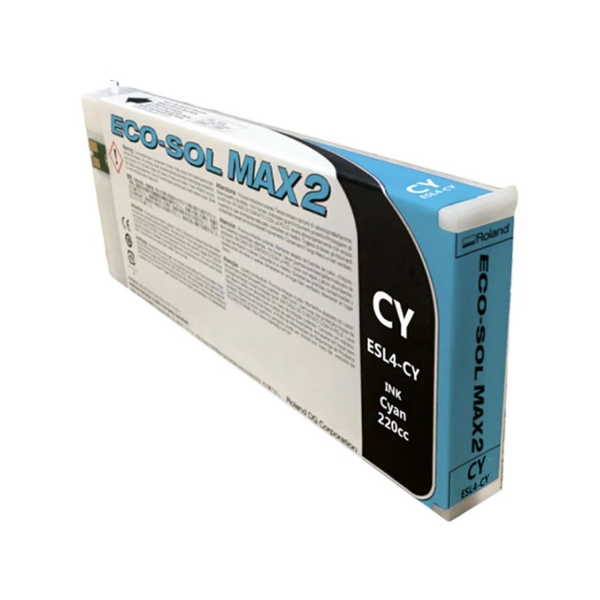 Roland Eco-Sol MAX 2 Cyan Ink Cartridge 220ml for BN2-20, BN2-20A