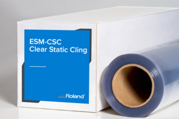 Roland (ESM-CSC) Clear Static Cling Film 7mil 20in x 50ft Roll 