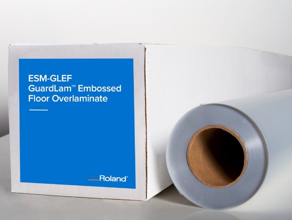 Roland (ESM-GLEF) GuardLam Embossed Floor Overlaminate Film 6mil 20in x 150ft Roll