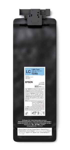 Epson UltraChrome GS3 Eco-Solvent Light Cyan Ink Cartridge 800ml for SureColor S8170, S9170