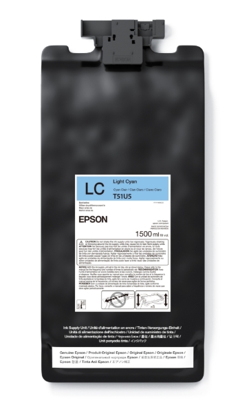 Epson UltraChrome GS3 Eco-Solvent Light Cyan Ink Cartridge 1.5 L for SureColor S8170, S9170