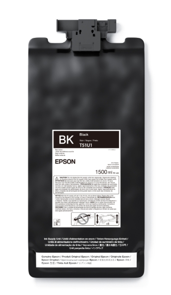 Epson UltraChrome GS3 Eco-Solvent Black Ink Cartridge 1.5 L for SureColor S8170, S9170