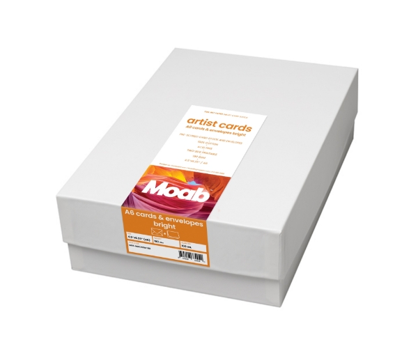 Moab Bright Artist Cards 4.5" x 6.25" A6 (100 cards/100 envelopes)