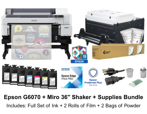 Epson SureColor G6070 35" DTFilm Printer with Miro 36" Shaker Dryer Bundle