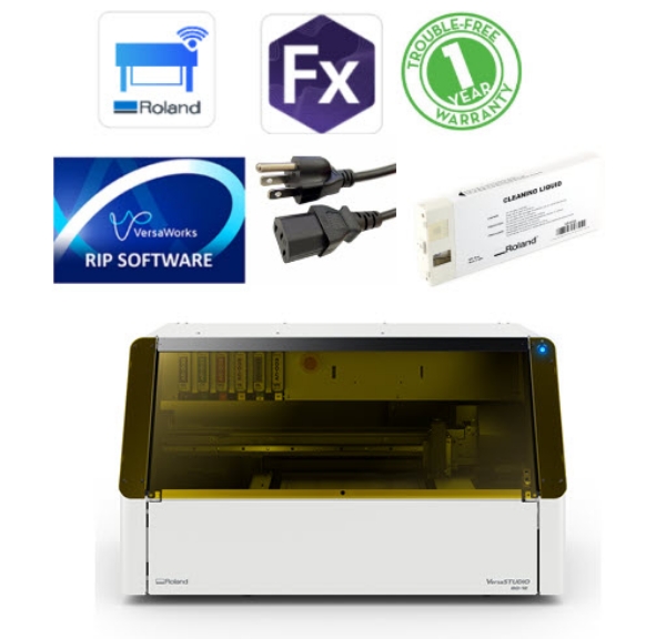 Roland VersaSTUDIO BD-12 13"x9" Desktop UV Flatbed Printer with White Ink